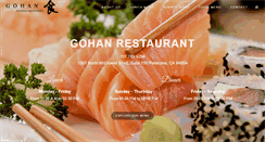 Desktop Screenshot of gohanrestaurant.com